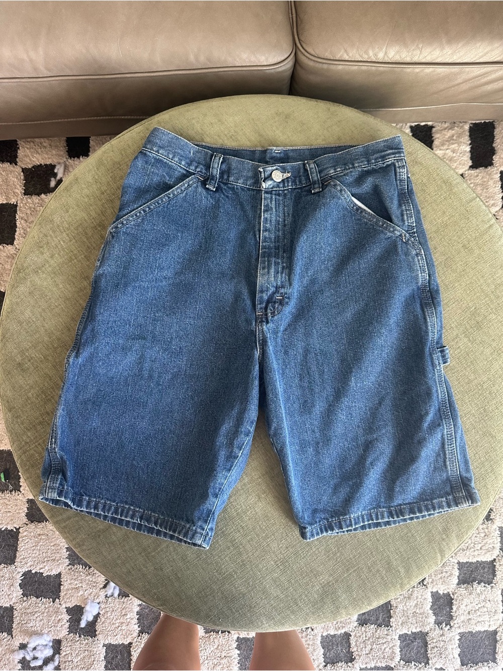Wrangler Men's Denim Carpenter Shorts - Blue
